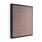 bohemian geometric tiles - mauve Framed Canvas Print Gallery Image 2