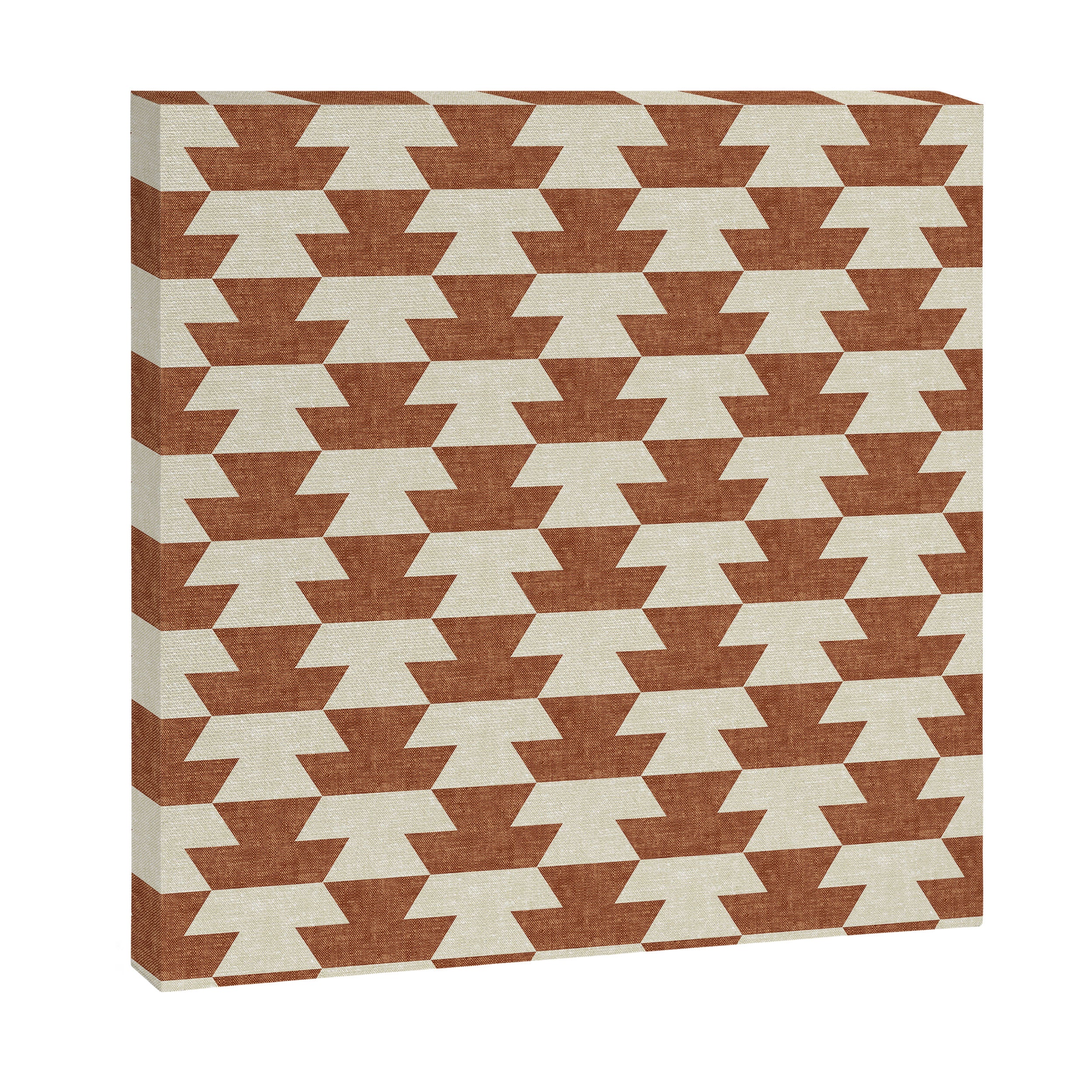 boho geometric aztec in ginger Canvas Print Gallery Image 3