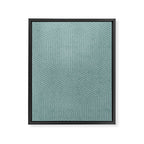 boho hexagon stripes - dusty blue Framed Canvas Print Gallery Image 8