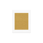 boho hexagon stripes - mustard Art Print Gallery Image 1