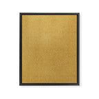 boho hexagon stripes - mustard Framed Canvas Print Gallery Image 8