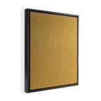 boho hexagon stripes - mustard Framed Canvas Print Gallery Image 2