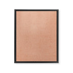 boho hexagon stripes - peach Framed Canvas Print Gallery Image 8