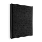 boho triangle stripes - charcoal Framed Canvas Print Gallery Image 2
