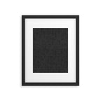 boho triangle stripes - charcoal Framed Art Print Gallery Image 6