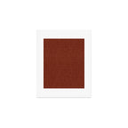 boho triangle stripes - rust Art Print Gallery Image 1