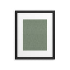 boho triangle stripes - sage Framed Art Print Gallery Image 4