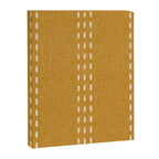 boho vertical stitch - mustard Canvas Print Gallery Image 8