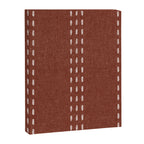 boho vertical stitch - rust Canvas Print Gallery Image 8