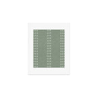 boho vertical stitch - sage Art Print Gallery Image 1