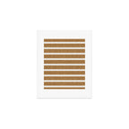 Cadence stripes - rust and beige stripes Art Print Gallery Image 1