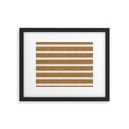 Cadence stripes - rust and beige stripes Framed Art Print Gallery Image 6