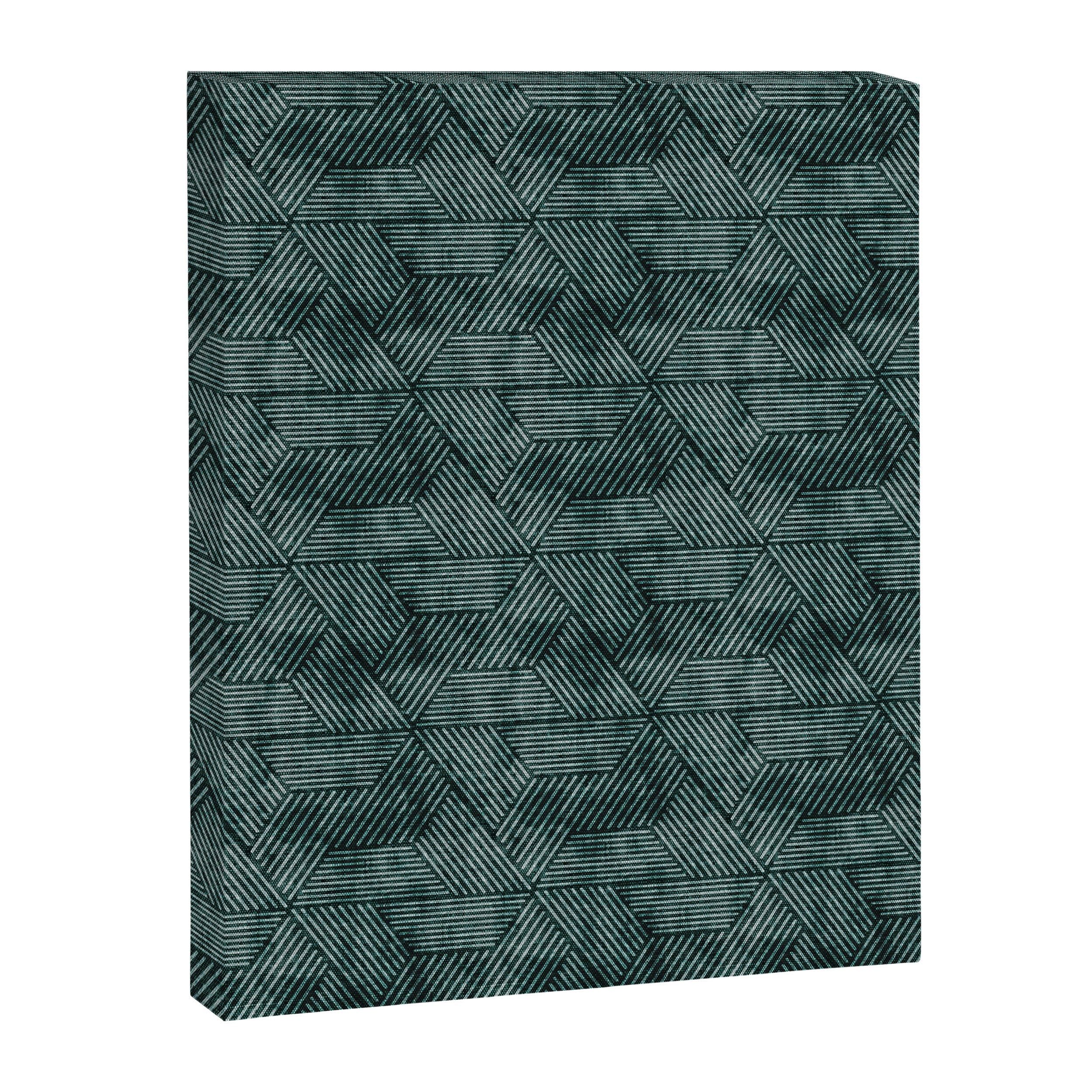 cadence triangles - dark green Canvas Print Gallery Image 8