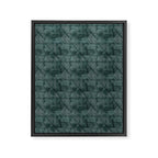 cadence triangles - dark green Framed Canvas Print Gallery Image 8