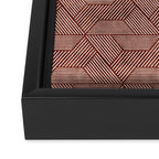 cadence triangles - rust Framed Canvas Print Gallery Image 3