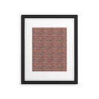 cadence triangles - rust Framed Art Print Gallery Image 6