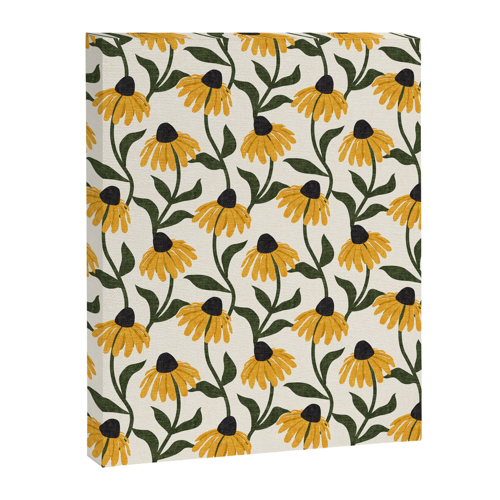 coneflowers - cream Canvas Print Gallery Image 8