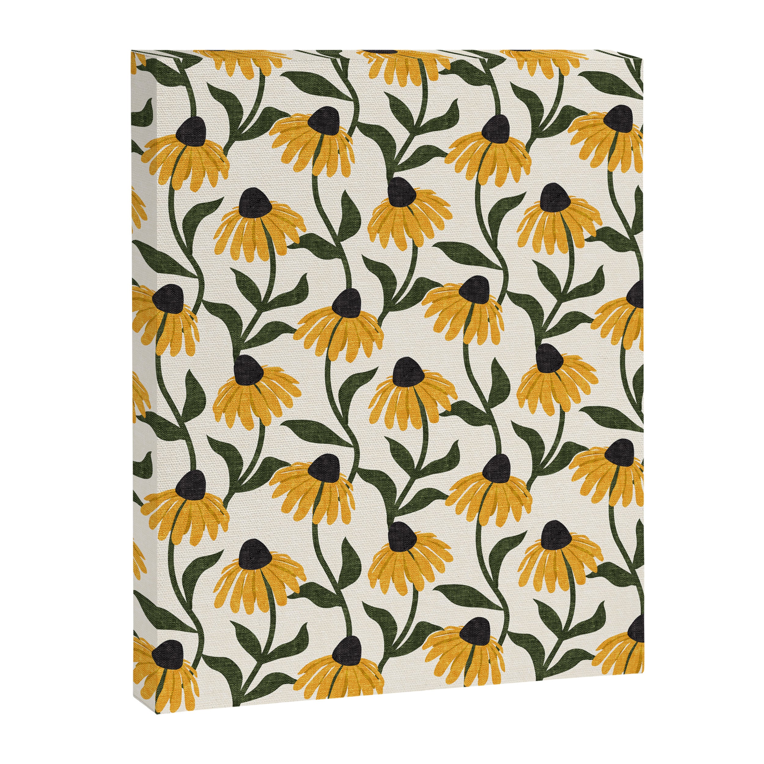 coneflowers - cream Canvas Print Gallery Image 8