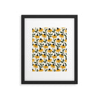 coneflowers - cream Framed Art Print Gallery Image 6