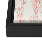 coral - warm pink Framed Canvas Print Gallery Image 3