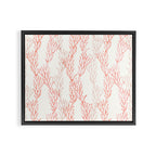 coral - warm pink Framed Canvas Print Gallery Image 14