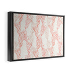 coral - warm pink Framed Canvas Print Gallery Image 2
