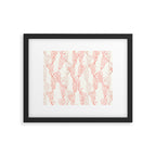 coral - warm pink Framed Art Print Gallery Image 4