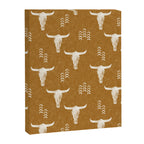 desert skulls - southwest cow skull - gold Canvas Print Gallery Image 8