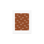 double dash - burnt orange Art Print Gallery Image 1