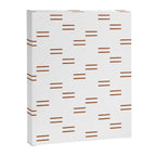 double dash in burnt orange on white Canvas Print Gallery Image 8