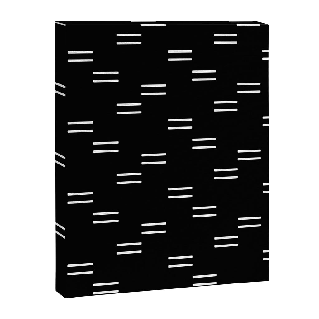double dash on black Canvas Print Gallery Image 8