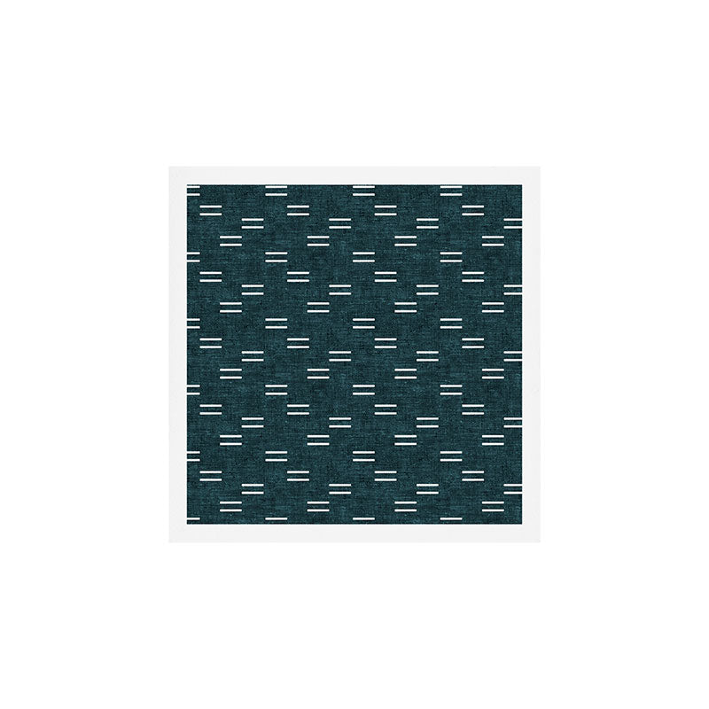 double dash on dark teal Art Print Gallery Image 1