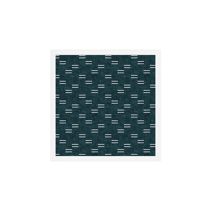 double dash on dark teal Art Print Gallery Image 1