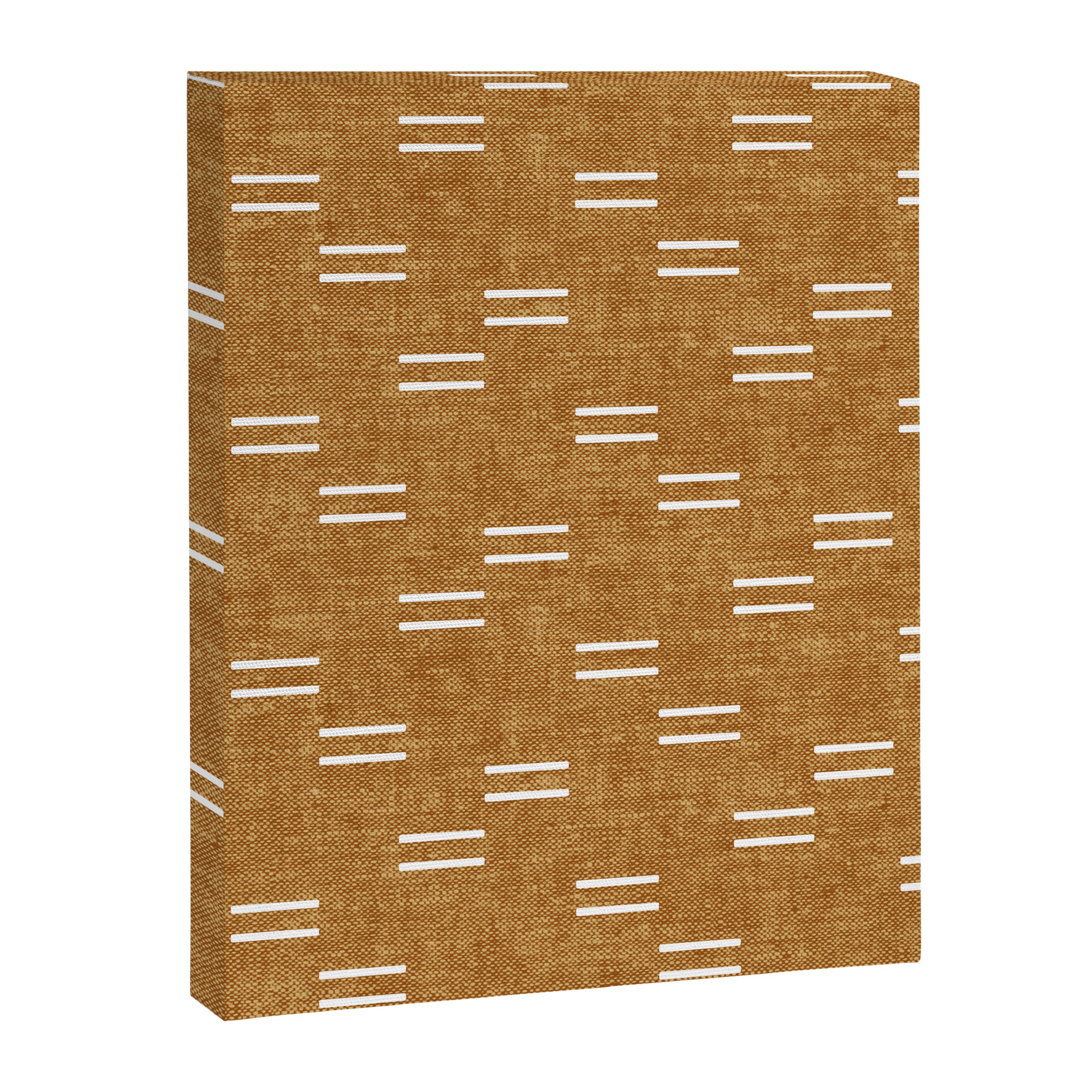 double dash on mustard Canvas Print Gallery Image 8
