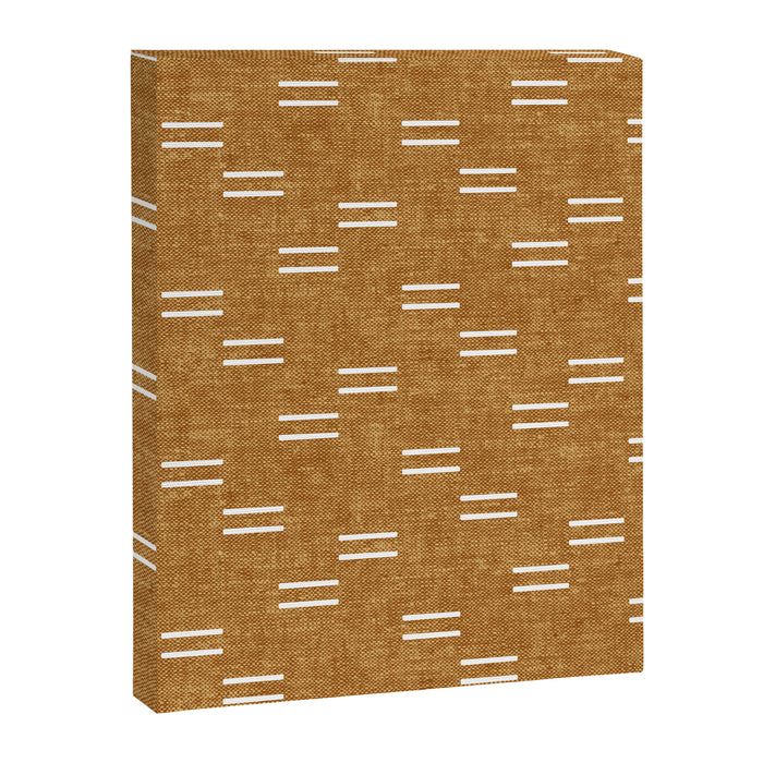 double dash on mustard Canvas Print Gallery Image 1
