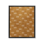 double dash on mustard Framed Canvas Print Gallery Image 8