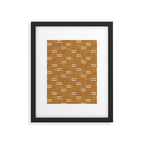 double dash on mustard Framed Art Print Gallery Image 6