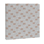double dash - rust on greige Canvas Print Gallery Image 3