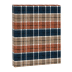 fall plaid - navy, orange & tan Canvas Print Gallery Image 8