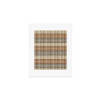 fall plaid - neutral earth tones Art Print Gallery Image 1