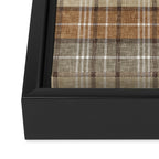 fall plaid - neutral earth tones Framed Canvas Print Gallery Image 3
