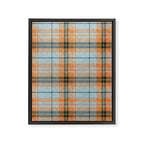 fall plaid - orange and blue Framed Canvas Print Gallery Image 8