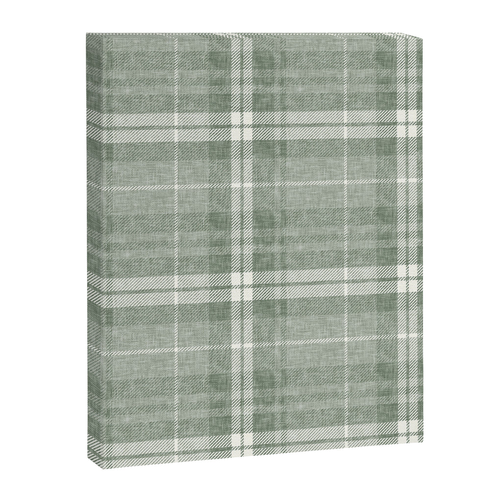 fall plaid - sage Canvas Print Gallery Image 8