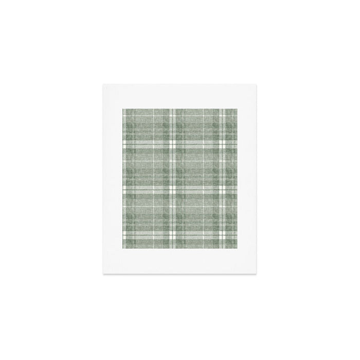 fall plaid - sage Art Print Gallery Image 1