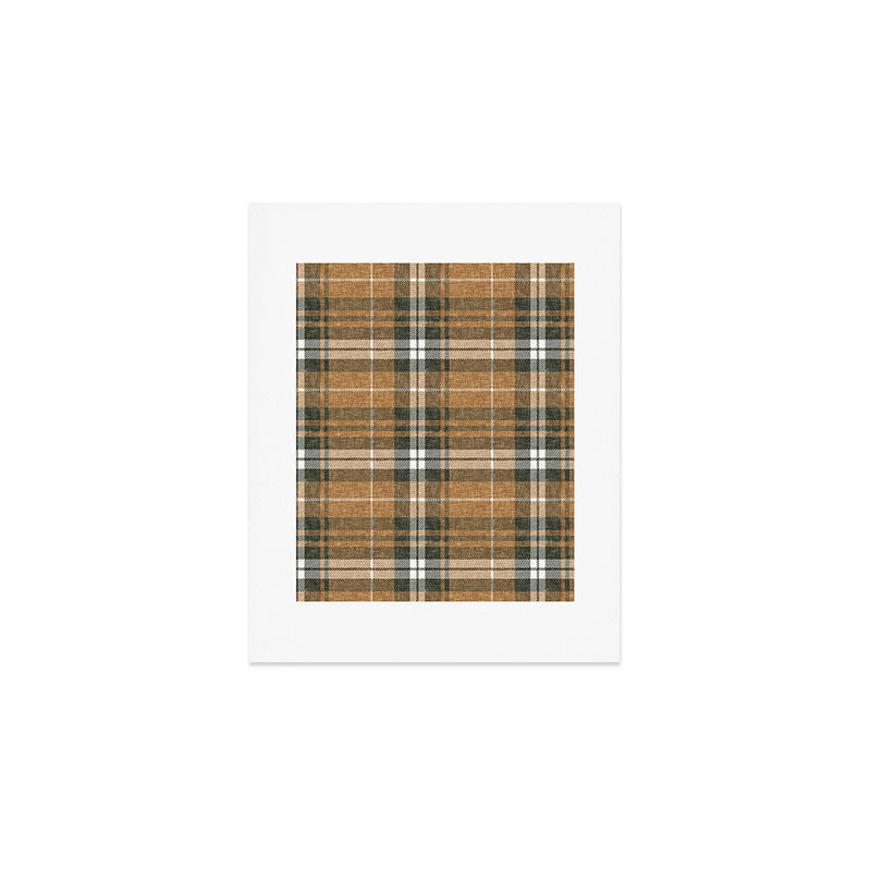 fall plaid - warm neutrals Art Print Gallery Image 1