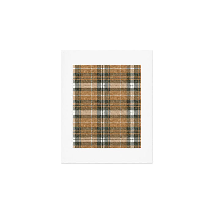 fall plaid - warm neutrals Art Print Gallery Image 1