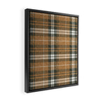 fall plaid - warm neutrals Framed Canvas Print Gallery Image 2