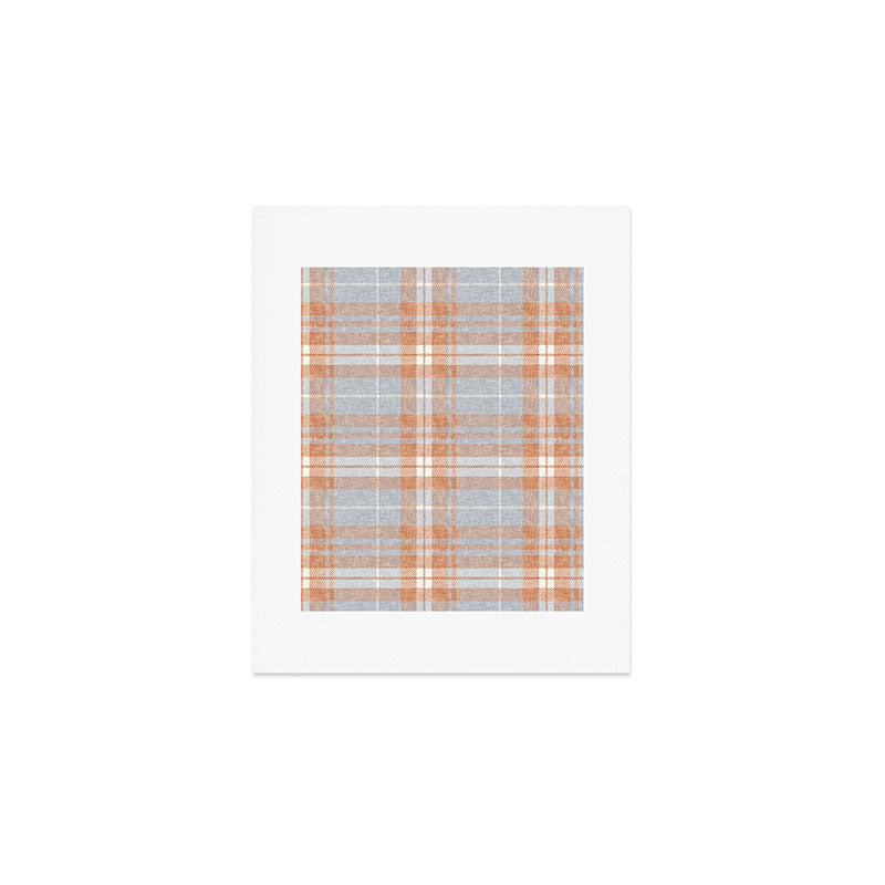 fall plaid - warm neutrals Art Print Gallery Image 1