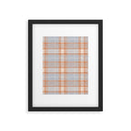 fall plaid - warm neutrals Framed Art Print Gallery Image 6