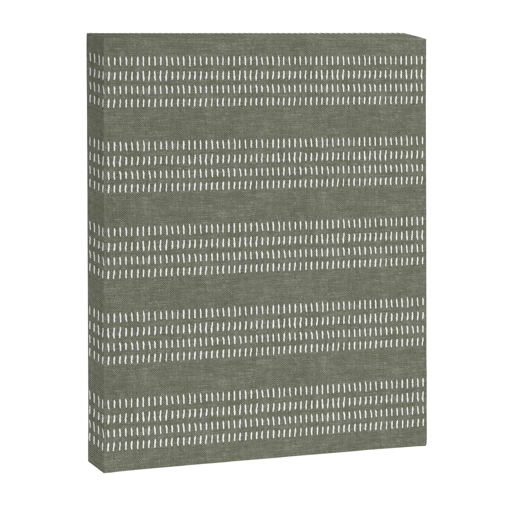 farmhouse stitch - olive Canvas Print Gallery Image 8